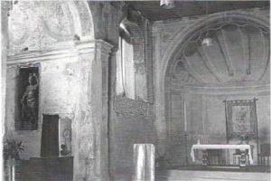 Interno antica chiesa di San Giorgio in Montanaso